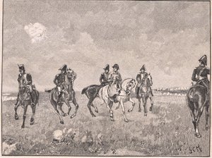 Napoleon och hans svit i Boulogne AD 1803