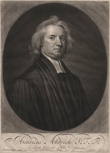 Henricus Aldrich, graverad av John Smith (1652-1743), 1696 (mezzotint) av Godfrey Kneller
