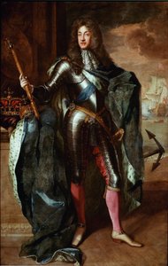 Porträtt av kung James II av England (James II Stuart) (1633-1701) Målning av Godfrey Kneller (1646/49-1723) National Portrait Gallery från slutet av 1600-talet London - Porträtt av kung James II av England James II Stuart