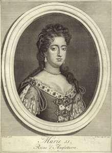 Porträtt av drottning Mary II av England, Skottland och Irland av Godfrey Kneller