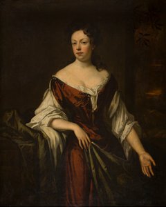 Porträtt av en dam, ca 1666-1723 (olja på duk) av Godfrey Kneller