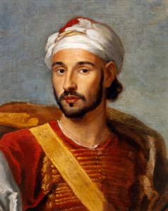 Detalj, Muhammad Ohadu, den marockanska ambassadören av Godfrey and Wyck Jan (1640 1700) Kneller