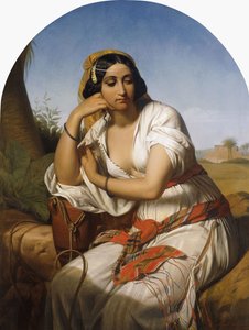 En beduinsk kvinna, 1848 av Godfried Guffens