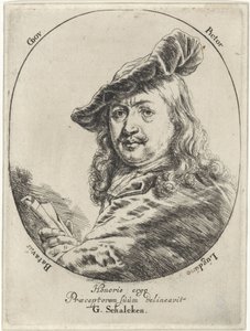 Porträtt av Gerard Dou av Godfried Schalcken