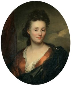 Porträtt av konstnärens fru, Francoise van Diemen av Godfried Schalcken