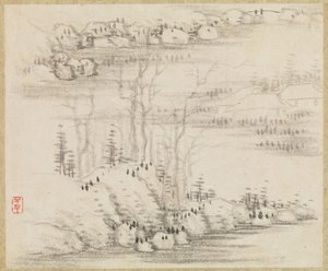 Landskap och träd, ca. 1679.