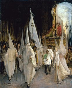 Procession av de sju orden - Bilbao Martinez, Gonzalo (1860-1938) - 1902 - Olja på duk - 54x45 - Museo Carmen Thyssen, Malaga