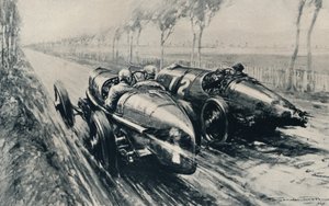 Racing för Grand Prix, Strasbourg 1922, 1937 av Gordon Crosby
