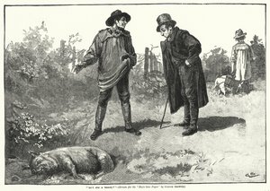 "Är hon inte vacker?" (gravyr) av Gordon Frederick (after) Browne