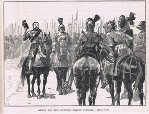 Henry och de tillfångatagna franska officerarna 1513 av Gordon Frederick Browne