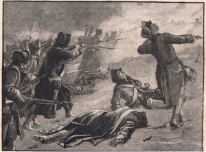 Montgomerys anfall på den låga staden, Quebec AD 1775 av Gordon Frederick Browne