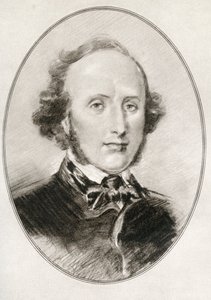 Jakob Ludwig Felix Mendelssohn Bartholdy, från Living Biographys of Great Composers
