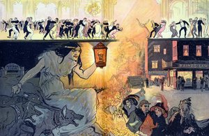 Dödsdansen, pub. 1912 (färglitografi)