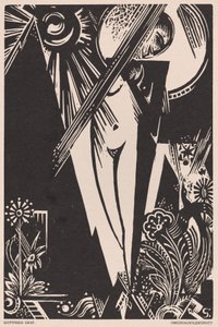 Untitled (Girl with Bird of Paradise) av Gottfried Graf