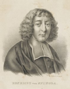 Porträtt av Baruch Spinoza, ca. 1830-1840. av Gottfried Küstner