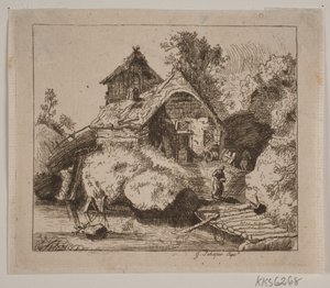 Gammal bondgård av Gottfried Schaper