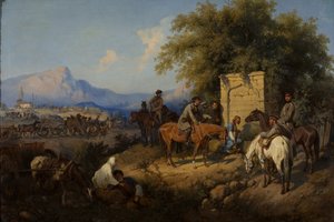 Ryska styrkor korsar Kaukasusbergen i Adjara, 1872