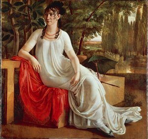 Fru Wilhelmine von Cotta, av Christian Gottlieb Schick (1776-1812), olja på duk av Gottlieb Schick