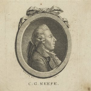 Porträtt av kompositören Christian Gottlob Neefe 1748-1798, ca. 1780. av Gottlob August Liebe