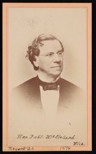Porträtt av Robert McClelland 1807-1880, 1876. av Gottschalk Grelling