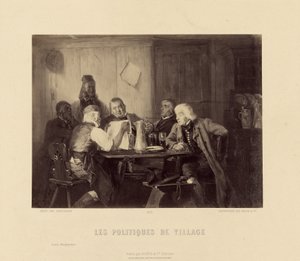 "Village Politics" av Scholesser av Goupil and Cie.