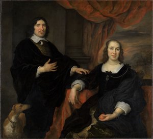Porträtt av ett äkta par av Govaert Flinck