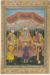 Förfäders grupp av Mughal härskare, 1700-talet.