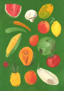 Frukt, 2013 (olja på papper)