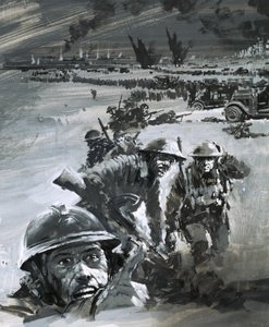 Dunkirk krigsscen av Graham Coton
