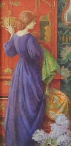 Lackkabinettet, ca 1920 (akvarell på papper) av Graham Robertson
