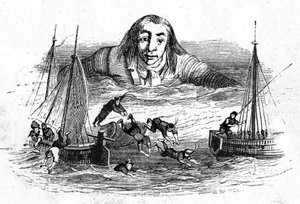 Illustration till "Gullivers resor" skriven av Jonathan Swift