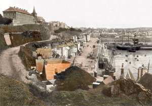 Grandville (Normandie, Frankrike): Vykort, ca 1900