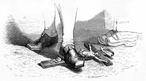 Illustration till "Gullivers resor" skriven av Jonathan Swift
