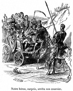 Illustration av Don Quijotes äventyr skriven av Cervantes