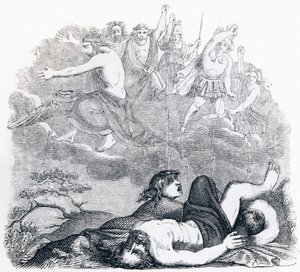 Jupiter och åskorna - Fabler av La Fontaine av Grandville