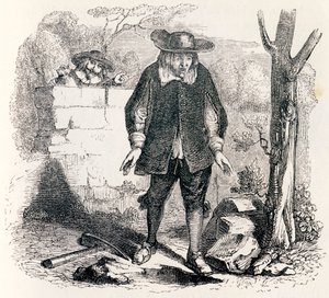 Brännaren och hans kompare - Fables av La Fontaine av Grandville