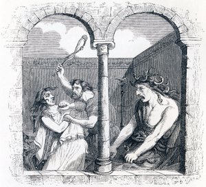 The discord (La discorde) - Fables av La Fontaine av Grandville