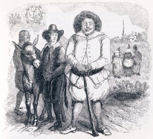 Mjölnaren, hans son och åsnan - Fabler av La Fontaine av Grandville