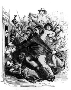 Aktieägarna, gravyr efter teckning av Jean Ignace Isidore alias JJ Grandville
