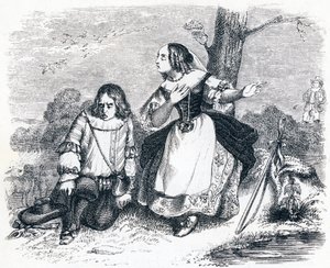 Tircis & Amarante - Fables av La Fontaine av Grandville
