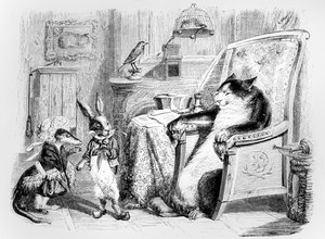 The Cat, the Weasel and the Little Rabbit, illustration för 
