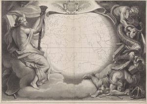 Allegoriskt porträtt av Ludvig XIV, kung av Frankrike av Gérard Edelinck