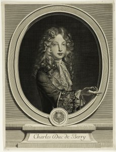 Charles Duc de Berry av Gérard Edelinck