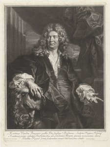 Porträtt av Martin Desjardins Martinus Vanden Baugart (titel på objekt) av Gérard Edelinck