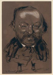 Gérard de Nerval - karikatyr av Nadar av Gerard de Nerval