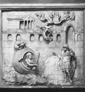 Diogenes och Alexander den store (356-323 f.Kr.) (marmor) av Greco Roman Greco Roman
