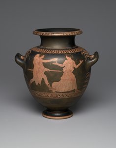 Attic rödfigur stamnos, 440-430 f.Kr. (keramik) (se även 342003)