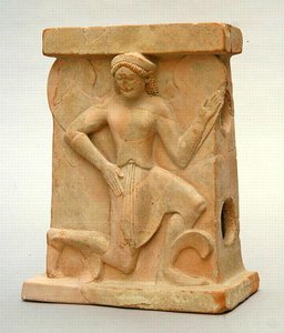 Altar av keramik med Iris, ca 500 f.Kr. (keramik) av Greek