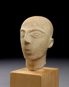 Huvud av en kykladisk figur, Amorgos, ca 2000 f.Kr. (marmor)