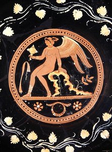 Merrythought Cup, c.330-310 f.Kr. (keramik) av Greek